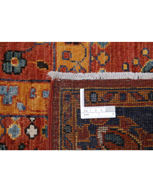 Humna 5' 6" X 7' 10" Hand Knotted Wool Rug 5' 6" X 7' 10" (168 X 239) / Rust / Wool
