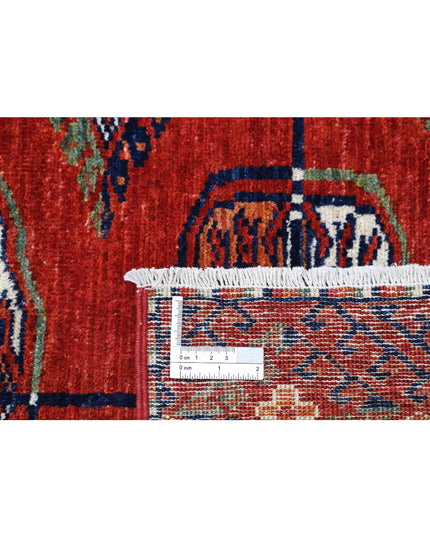 Humna 6' 4" X 9' 6" Hand Knotted Wool Rug 6' 4" X 9' 6" (193 X 290) / Rust / Wool