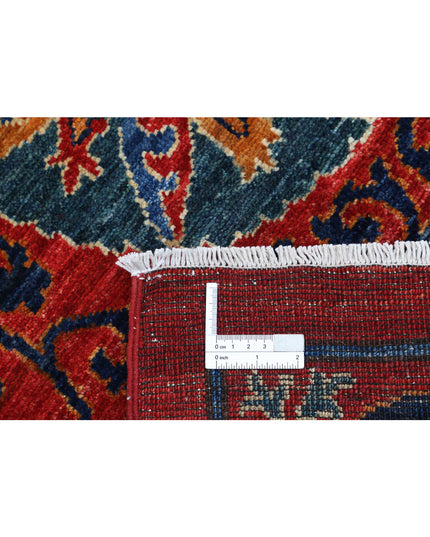 Humna 3' 11" X 6' 3" Hand Knotted Wool Rug 3' 11" X 6' 3" (119 X 191) / Red / Wool