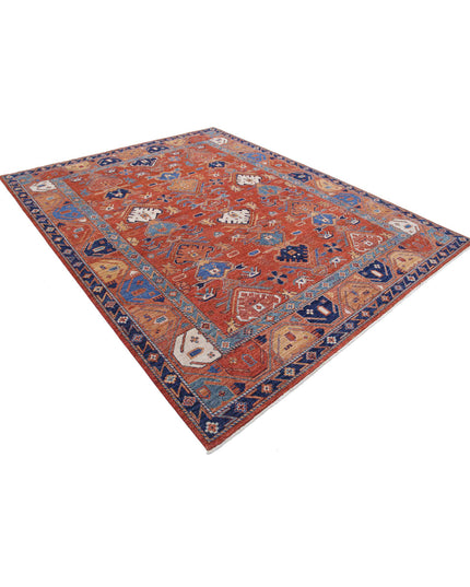 Humna 8' 0" X 10' 0" Hand Knotted Wool Rug 8' 0" X 10' 0" (244 X 305) / Rust / Wool