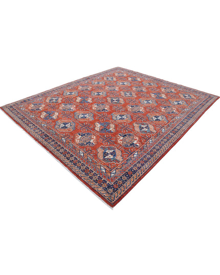 Humna 8' 2" X 9' 9" Hand Knotted Wool Rug 8' 2" X 9' 9" (249 X 297) / Rust / Wool