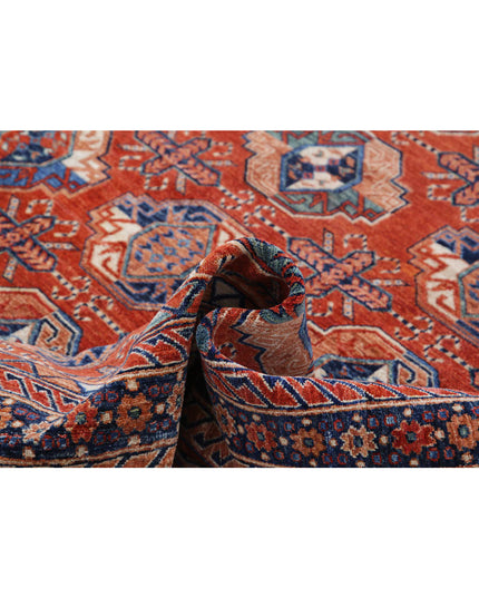 Humna 8' 2" X 9' 9" Hand Knotted Wool Rug 8' 2" X 9' 9" (249 X 297) / Rust / Wool