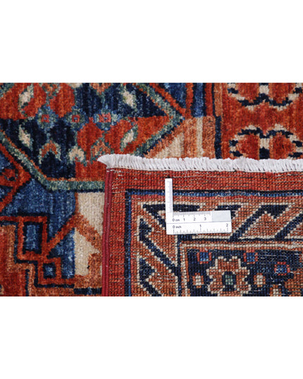 Humna 8' 2" X 9' 9" Hand Knotted Wool Rug 8' 2" X 9' 9" (249 X 297) / Rust / Wool