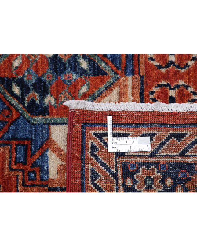 Humna 8' 2" X 9' 9" Hand Knotted Wool Rug 8' 2" X 9' 9" (249 X 297) / Rust / Wool