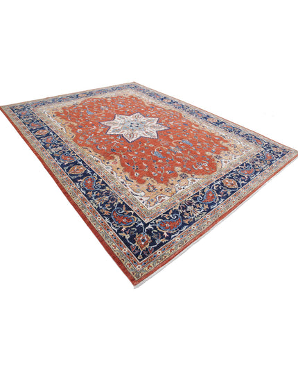 Humna 8' 11" X 11' 8" Hand Knotted Wool Rug 8' 11" X 11' 8" (272 X 356) / Rust / Wool