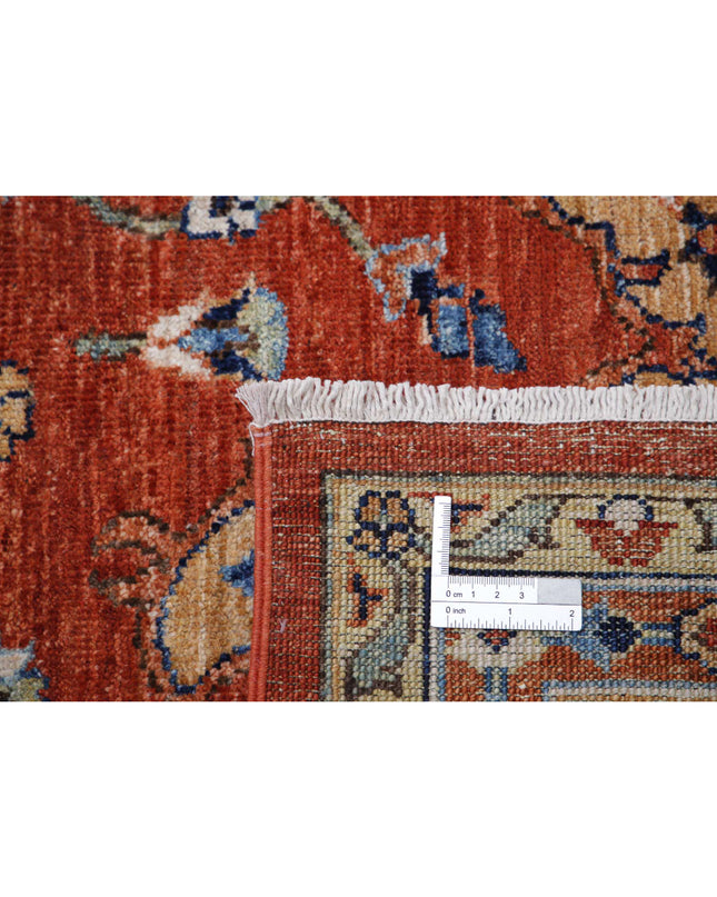 Humna 8' 11" X 11' 8" Hand Knotted Wool Rug 8' 11" X 11' 8" (272 X 356) / Rust / Wool