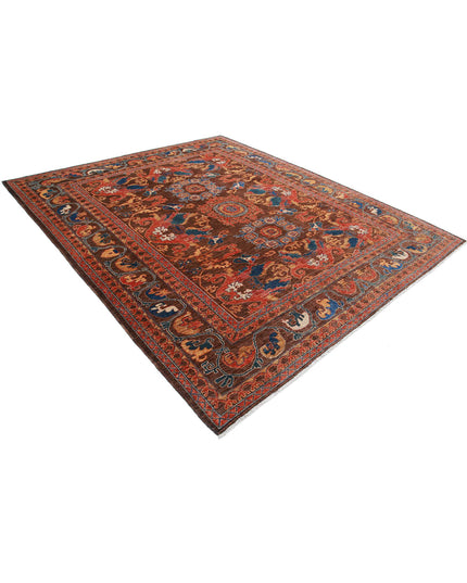 Humna 8' 4" X 9' 9" Hand Knotted Wool Rug 8' 4" X 9' 9" (254 X 297) / Brown / Wool