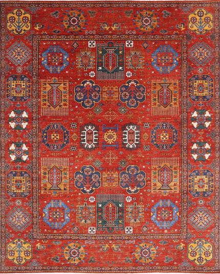 Humna 13' 6" X 16' 3" Hand Knotted Wool Rug 13' 6" X 16' 3" (411 X 495) / Red / Wool