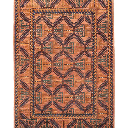Humna 5' 10" X 8' 8" Hand Knotted Wool Rug 5' 10" X 8' 8" (178 X 264) / Brown / Wool