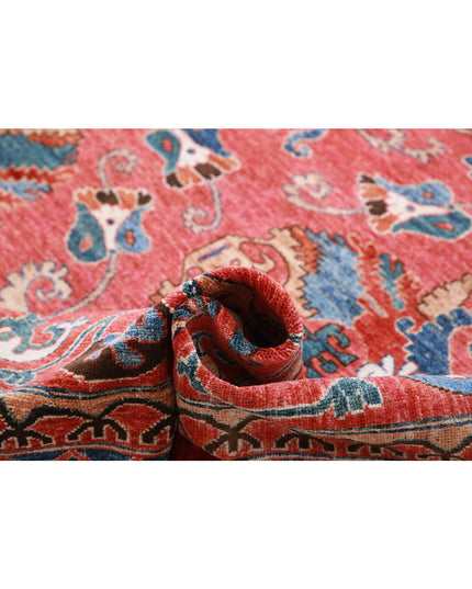 Humna 10' 3" X 14' 0" Hand Knotted Wool Rug 10' 3" X 14' 0" (312 X 427) / Red / Wool