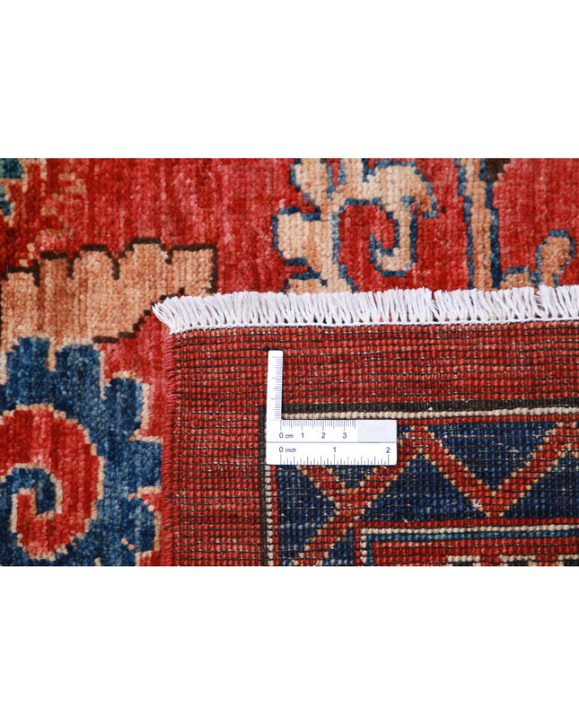 Humna 10' 3" X 14' 0" Hand Knotted Wool Rug 10' 3" X 14' 0" (312 X 427) / Red / Wool