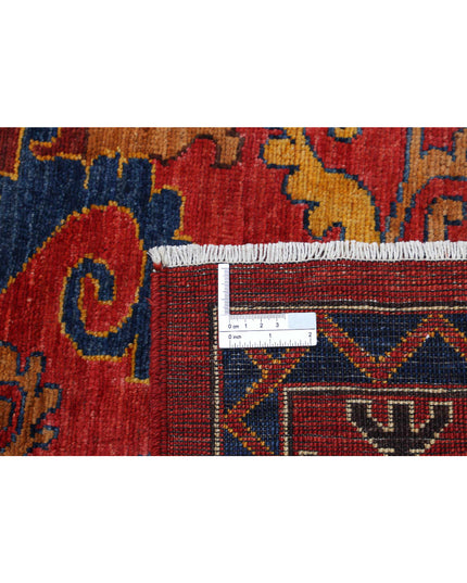 Humna 9' 0" X 12' 0" Hand Knotted Wool Rug 9' 0" X 12' 0" (274 X 366) / Red / Wool