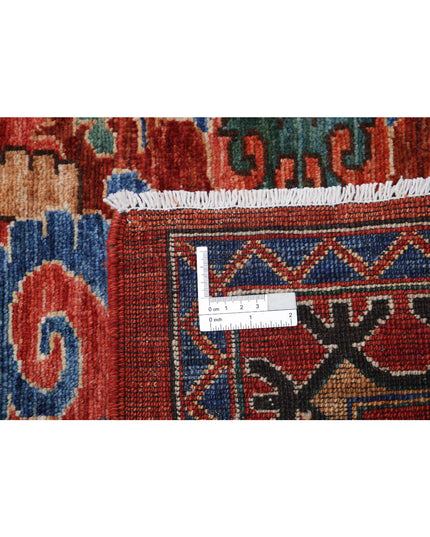 Humna 8' 7" X 9' 9" Hand Knotted Wool Rug 8' 7" X 9' 9" (262 X 297) / Red / Wool