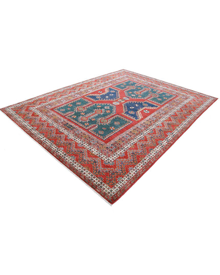 Humna 8' 2" X 10' 8" Hand Knotted Wool Rug 8' 2" X 10' 8" (249 X 325) / Green / Wool