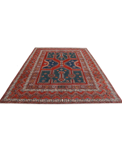 Humna 8' 2" X 10' 8" Hand Knotted Wool Rug 8' 2" X 10' 8" (249 X 325) / Green / Wool