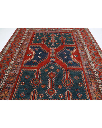 Humna 8' 2" X 10' 8" Hand Knotted Wool Rug 8' 2" X 10' 8" (249 X 325) / Green / Wool