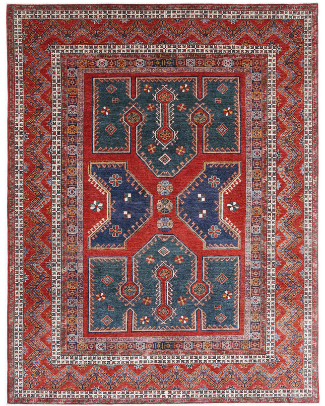 Humna 8' 2" X 10' 8" Hand Knotted Wool Rug 8' 2" X 10' 8" (249 X 325) / Green / Wool