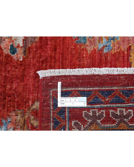 Humna 5' 11" X 8' 10" Hand Knotted Wool Rug 5' 11" X 8' 10" (180 X 269) / Red / Wool