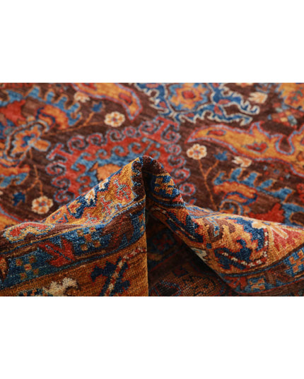 Humna 4' 0" X 5' 9" Hand Knotted Wool Rug 4' 0" X 5' 9" (122 X 175) / Taupe / Wool