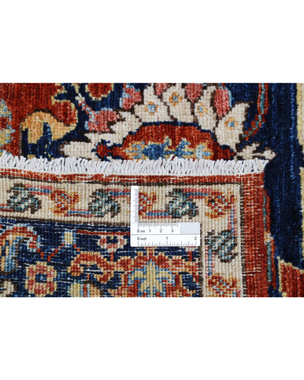 Humna 3' 2" X 4' 10" Hand Knotted Wool Rug 3' 2" X 4' 10" (97 X 147) / Rust / Wool