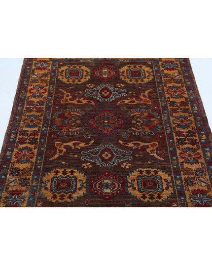 Humna 2' 11" X 4' 9" Hand Knotted Wool Rug 2' 11" X 4' 9" (89 X 145) / Taupe / Wool