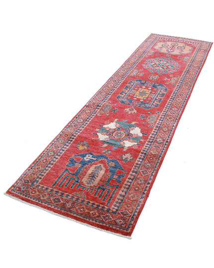 Humna 2' 8" X 9' 11" Hand Knotted Wool Rug 2' 8" X 9' 11" (81 X 302) / Red / Wool