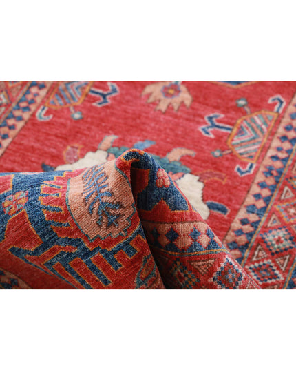 Humna 2' 8" X 9' 11" Hand Knotted Wool Rug 2' 8" X 9' 11" (81 X 302) / Red / Wool