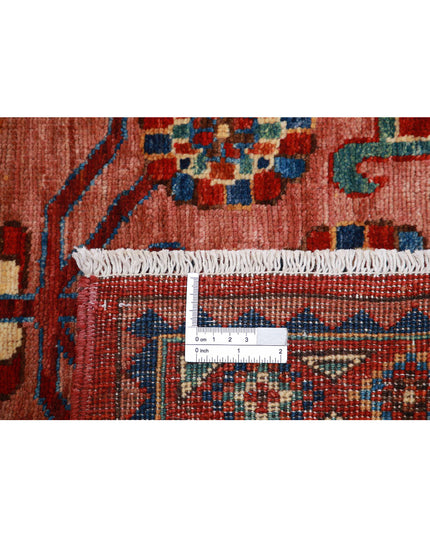 Humna 2' 10" X 5' 10" Hand Knotted Wool Rug 2' 10" X 5' 10" (86 X 178) / Red / Wool