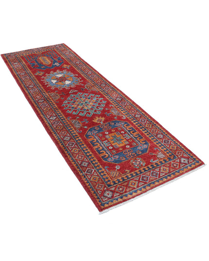 Humna 2' 10" X 8' 3" Hand Knotted Wool Rug 2' 10" X 8' 3" (86 X 251) / Red / Wool