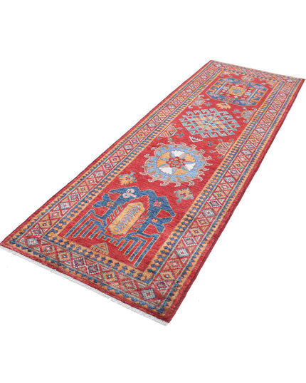 Humna 2' 10" X 8' 3" Hand Knotted Wool Rug 2' 10" X 8' 3" (86 X 251) / Red / Wool