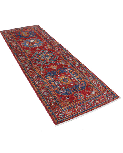 Humna 2' 9" X 8' 1" Hand Knotted Wool Rug 2' 9" X 8' 1" (84 X 246) / Red / Wool