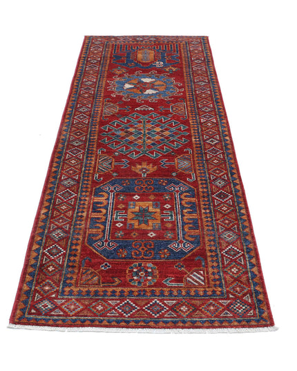 Humna 2' 9" X 8' 1" Hand Knotted Wool Rug 2' 9" X 8' 1" (84 X 246) / Red / Wool