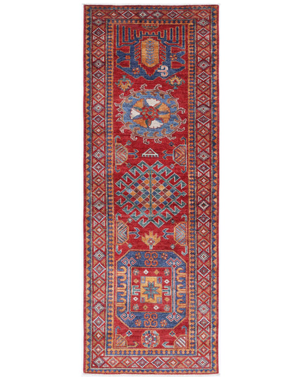 Humna 2' 9" X 8' 1" Hand Knotted Wool Rug 2' 9" X 8' 1" (84 X 246) / Red / Wool