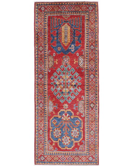 Humna 2' 10" X 7' 5" Hand Knotted Wool Rug 2' 10" X 7' 5" (86 X 226) / Red / Wool