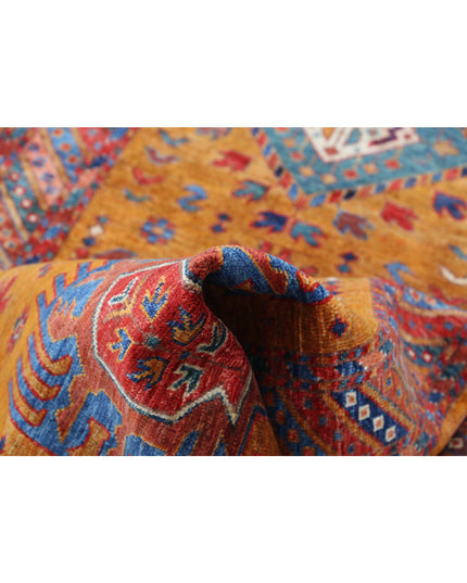 Humna 2' 8" X 7' 7" Hand Knotted Wool Rug 2' 8" X 7' 7" (81 X 231) / Gold / Wool