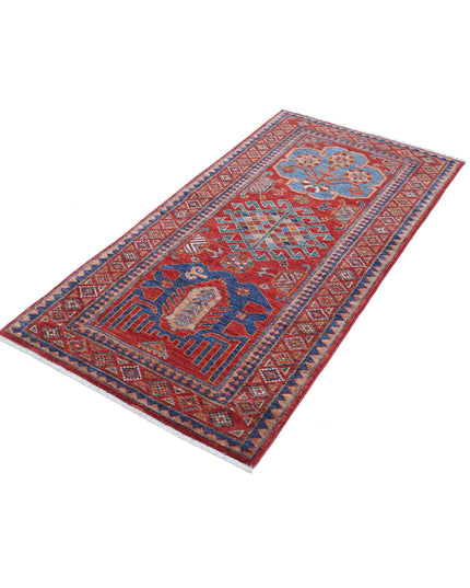 Humna 2' 11" X 5' 9" Hand Knotted Wool Rug 2' 11" X 5' 9" (89 X 175) / Red / Wool