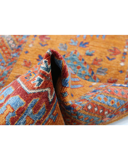 Humna 2' 7" X 5' 10" Hand Knotted Wool Rug 2' 7" X 5' 10" (79 X 178) / Gold / Wool