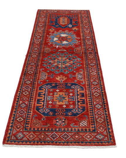 Humna 2' 9" X 7' 11" Hand Knotted Wool Rug 2' 9" X 7' 11" (84 X 241) / Red / Wool