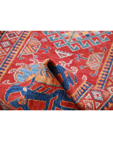 Humna 2' 9" X 7' 11" Hand Knotted Wool Rug 2' 9" X 7' 11" (84 X 241) / Red / Wool