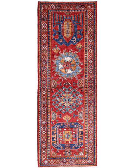 Humna 2' 9" X 7' 11" Hand Knotted Wool Rug 2' 9" X 7' 11" (84 X 241) / Red / Wool