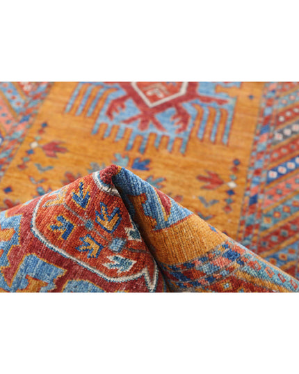 Humna 2' 8" X 5' 9" Hand Knotted Wool Rug 2' 8" X 5' 9" (81 X 175) / Gold / Wool