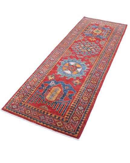 Humna 2' 8" X 7' 10" Hand Knotted Wool Rug 2' 8" X 7' 10" (81 X 239) / Red / Wool