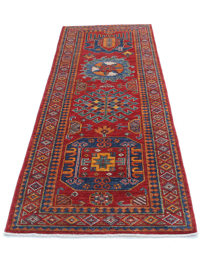 Humna 2' 8" X 7' 10" Hand Knotted Wool Rug 2' 8" X 7' 10" (81 X 239) / Red / Wool