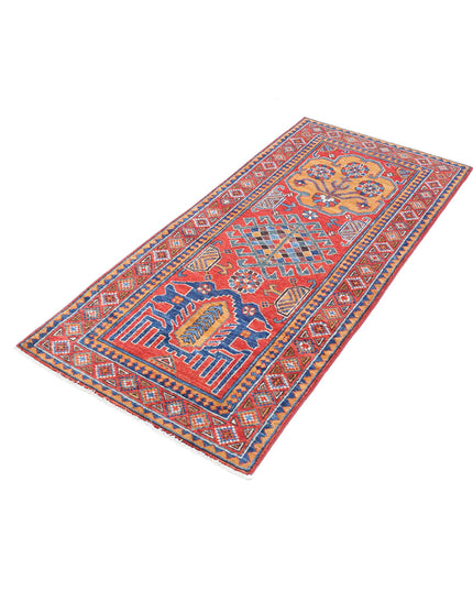Humna 2' 8" X 5' 10" Hand Knotted Wool Rug 2' 8" X 5' 10" (81 X 178) / Red / Wool