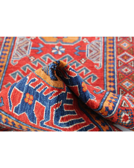 Humna 2' 8" X 5' 10" Hand Knotted Wool Rug 2' 8" X 5' 10" (81 X 178) / Red / Wool