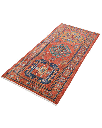 Humna 2' 8" X 5' 9" Hand Knotted Wool Rug 2' 8" X 5' 9" (81 X 175) / Rust / Wool