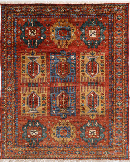 Humna 9' 2" X 11' 2" Hand Knotted Wool Rug 9' 2" X 11' 2" (280 X 340) / Rust / Wool