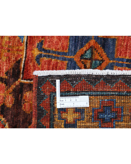 Humna 10' 7" X 13' 11" Hand Knotted Wool Rug 10' 7" X 13' 11" (322 X 424) / Rust / Wool