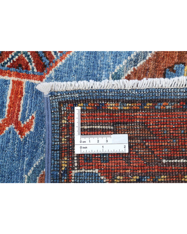 Humna 9' 3" X 12' 0" Hand Knotted Wool Rug 9' 3" X 12' 0" (282 X 366) / Blue / Wool