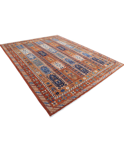 Humna 9' 3" X 11' 6" Hand Knotted Wool Rug 9' 3" X 11' 6" (282 X 351) / Rust / Wool